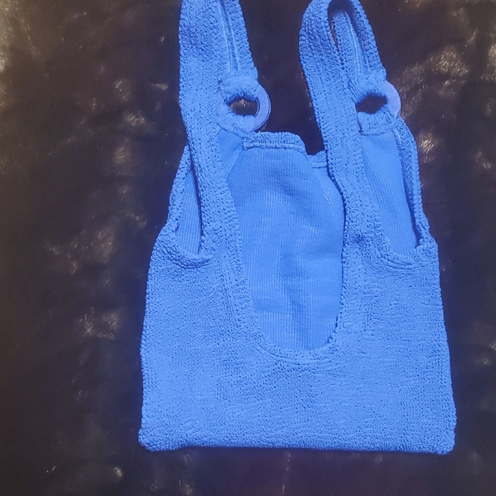 Blue Women's Swim Top - Picture 5 of 8